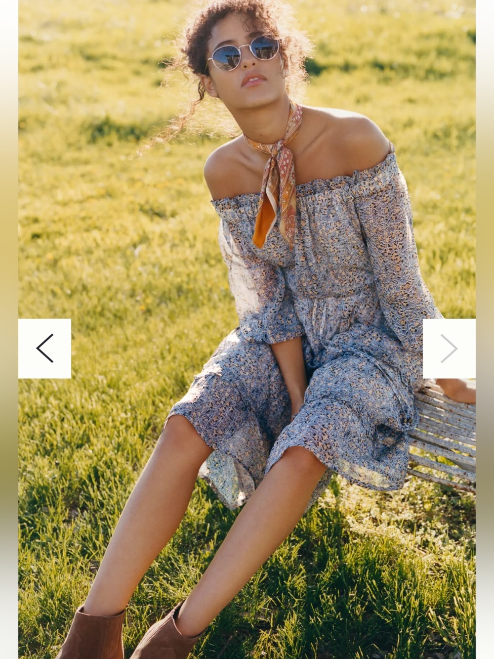 NWT Anthropologie size 16W Kira Off-the-Shoulder peasant Midi Dress